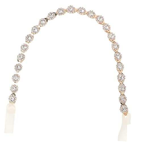 Beaupretty Strass-stirnband Kopfbedeckung Für Damen Kopf Kette Elastische Stirnbänder Für Damen Haarschmuck Für Kinder Haarschmuck Für Frauen Haarzubehör Kristall Fräulein Blumenmädchen von Beaupretty