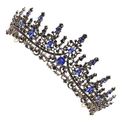 Beaupretty Strass-krone Für Frauen Party Hochzeit Tiaras Kopfbedeckungen Braut Sei Quinceanera-krone Gold Kopfschmuck Promkrone Zu Abschlussball Strass Diademe Tiara-kronen Zinklegierung von Beaupretty