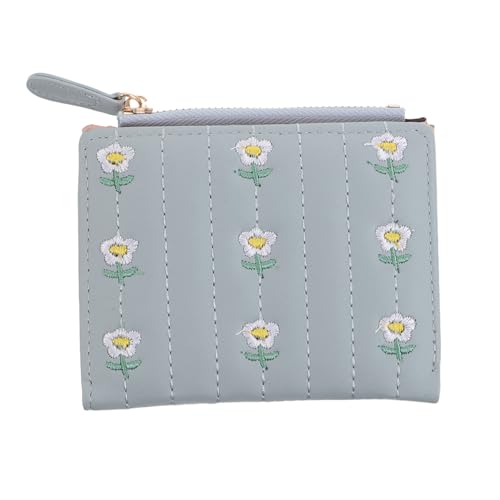Beaupretty Kleines Süßes Portemonnaie Für Damen Mit Reißverschluss Zweifach Gefaltetes Design Kartenbörse Mit Münzfach Aus Weichem Pu-Material Für Reisen Und Täglichen Gebrauch von Beaupretty
