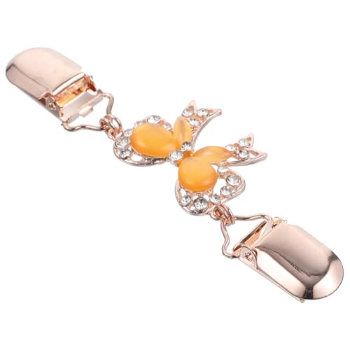 Beaupretty Sweater Clip Roségold Bow Cardigan Brosche Strickjacken Spange Damen Schalclip für Pullover Kleidungsstück Fixierung und Dekoration von Beaupretty