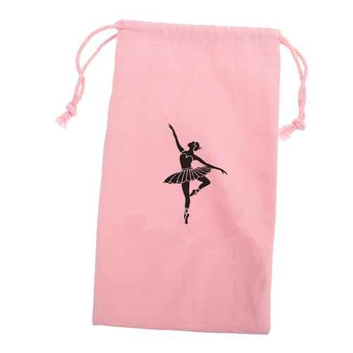 Beaupretty Tanzschuh Aufbewahrungstasche Kordelzug für Ballettschuhe Canvas Beutel für Mädchen Wasserfest Leicht und Tragbar für Tanzschuhe und Pointe Schuhe von Beaupretty