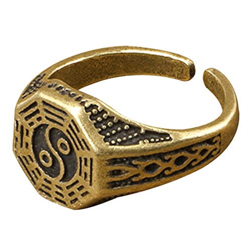 Beaupretty Verstellbarer Taiji Ring Aus Chinesisches Kostüm Accessoire Symbol Design Für Damen Und Herren Eleganter Finger Ring Vintage Stil Für Kultur-liebhaber von Beaupretty