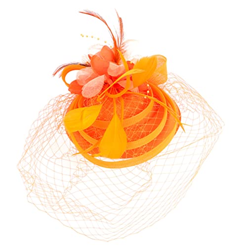 Beaupretty Tea-party-hut Fascinator-kopfschmuck Damenhüte Mode Elegant Haarschmuck Brautschleier Karnevalskopfbedeckungen Für Damen Haarreif Fascinator Bankett Nylon Die Blumen Stirnband von Beaupretty