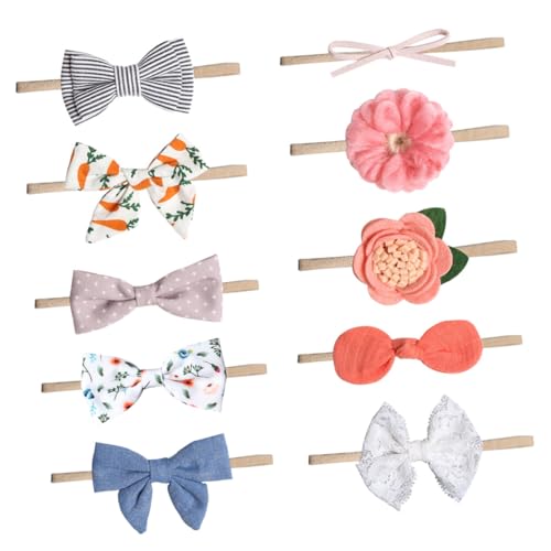 Beaupretty Teiliges Haarband mit Buntem Druck Weiche Elastische Haarschleifen Verstellbare Stirnbänder für Alltag Party und Fotoshooting Farbenfrohe Kopfbedeckung für Mädchen von Beaupretty