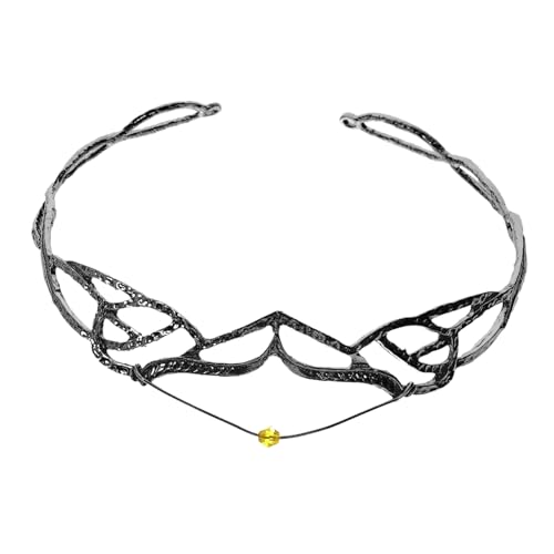 Beaupretty Tiara Haarreif Krone Stirnband Damen Haarschmuck Hochzeit Braut Retro Stil Schwarzer Haarschmuck Accessoire für Hochzeit Geburtstag Festlichkeiten von Beaupretty