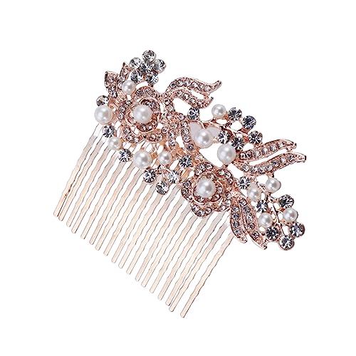 Beaupretty Tiara haarschmuck Brauthaarkamm Hochzeit Haarkamm Strasssteine Kopfbedeckung Haarpfropfen von Beaupretty