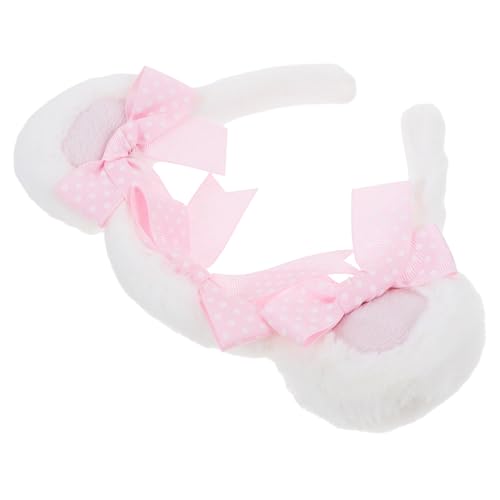Beaupretty Tierohren Stirnband mit Plüschmaterial Bärenohren Haarreif für Mädchen Perfektes Kostümzubehör für Partys Geburtstagsfeiern und Festivals Leicht und Bequem zu Tragen von Beaupretty