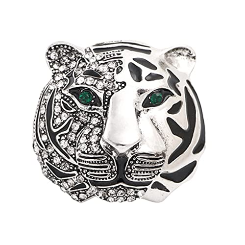 Beaupretty Tiger Brosche mit Strassbesatz Anstecknadel Vintage Kleidung Abzeichen für Anzug Schal Mantel und Tasche Funkelnde Modisches Damen und Herren Accessoire von Beaupretty
