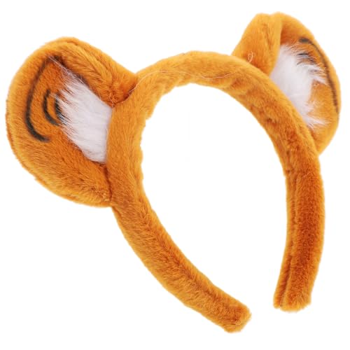 Beaupretty Tiger Ohr Haarband aus Weichem Cartoon Stil Verstellbar Leichtes Cosplay Stirnband für Damen und Herren Geeignet für Partys Festivals und Kostüme von Beaupretty