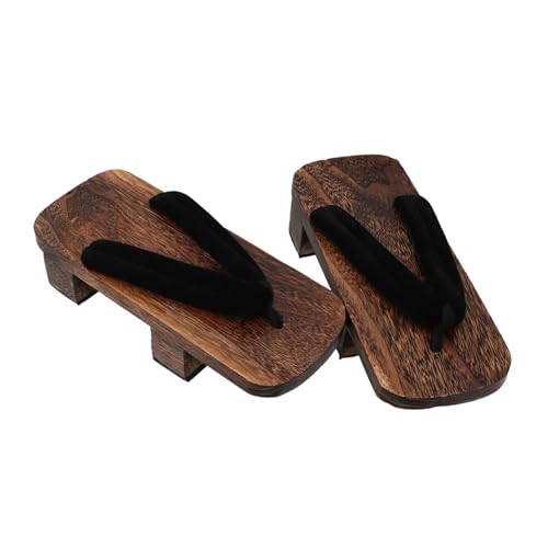 Beaupretty Traditionelle Japanische Holzclogs für Damen und Herren Indoor Hausschuhe im Kimono Stil Vielseitige und Bequeme Holzpantoffeln für Spa Themenpartys und Alltagsgebrauch von Beaupretty