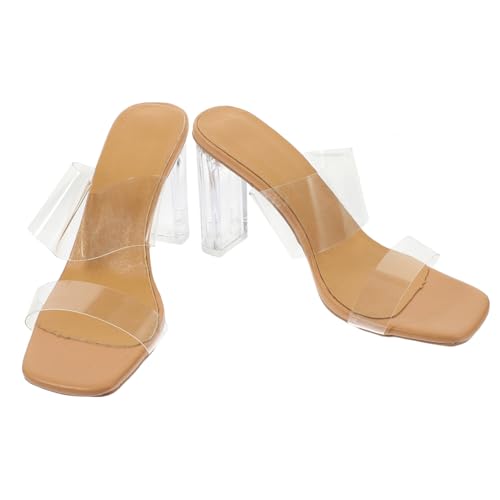 Beaupretty Transparente Damen Sandalen mit Hohem Absatz aus Langlebigem Tpr PVC Material Modische Sommer Heels für Stilvolle Looks Bequeme Stylische Pumps für Festliche Anlässe Apricot Beaupretty Transparente Damen Sandalen mit Hohem Absatz aus Langlebigem Tpr PVC Material Modische Sommer Heels für Stilvolle Looks Bequeme Stylische Pumps für Festliche Anlässe Apricot von Beaupretty
