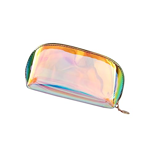 Beaupretty Transparente Kosmetiktasche aus Wasserdichtem PVC mit Holografischem Kleine Handtasche für Frauen Praktischer Make Up Organizer für Alltag Party und Shopping von Beaupretty