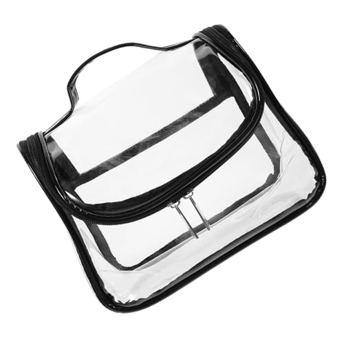 Beaupretty PVC Kosmetiktasche Transparent Reise Kulturbeutel für Damen Schminktasche mit Reißverschluss Geräumige Make Up Aufbewahrungstasche für Unterwegs Kosmetiktasche für Reisen von Beaupretty