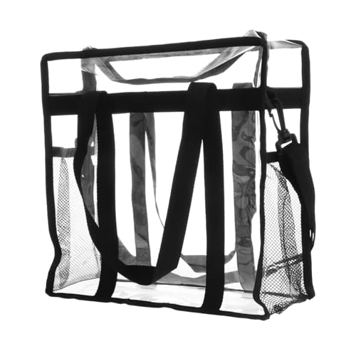 Beaupretty Transparente Wasserdichte Umhängetasche Damen Große Kapazität PVC Schultertasche Modisch Vielseitig für Schallplatten Aufbewahrung Leicht und Praktisch von Beaupretty