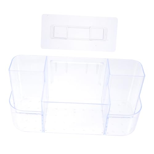 Beaupretty Transparenter Kosmetik-organizer Mit Mehreren Gittern Robustes Kunststoffmaterial Badezimmer-toiletry-container Für Seife Duschgel Und Parfümflaschen von Beaupretty