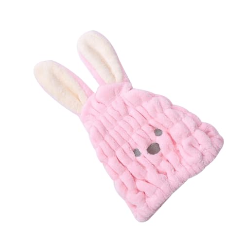 Beaupretty Trockener Haar Hut Für Junge Mädchen Cartoon-hasen-muster Saugfähige Haartrocknungskappe Schnelltrocknendes Handtuch Zum Abwischen Der Haare von Beaupretty