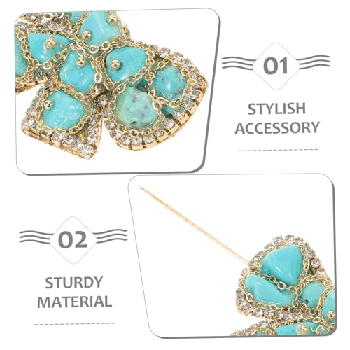 Beaupretty Schleifenbrosche Türkisfarben Anstecknadel Für Hüte Pullover Kleid Anzug Hut Rucksack Modeschmuck von Beaupretty