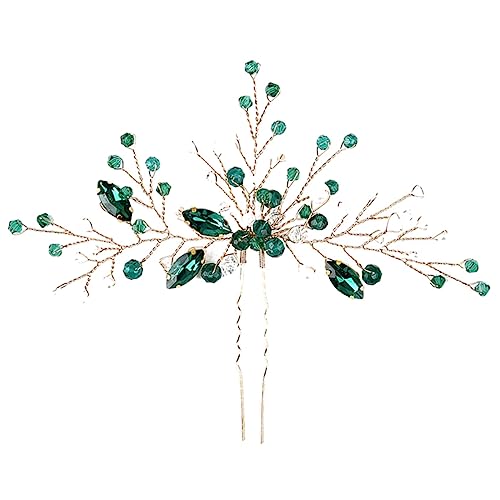 Beaupretty U Förmige Braut Haarnadel mit Grünem Eleganter Haarschmuck für Frauen und Mädchen Handgefertigt Vintage Hochzeitshaarschmuck für Braut und Brautjungfern Beaupretty U Förmige Braut Haarnadel mit Grünem Eleganter Haarschmuck für Frauen und Mädchen Handgefertigt Vintage Hochzeitshaarschmuck für Braut und Brautjungfern von Beaupretty