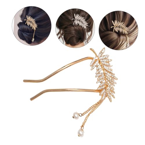 Beaupretty U Förmige Haarnadel aus Metall Design Vielseitig für Hochzeitsfrisuren Lange Haare Glatte Kanten Einfach zu Befestigen Verstellbar Klassischer Brautschmuck Damen von Beaupretty