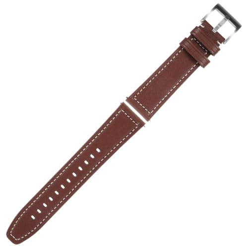 Beaupretty Uhrenarmband Bequemes Ersatzarmband mit Ergonomischem Design für Herren und Damen Strapazierfähiges Dünnes Tiefbraun mit Feinen Nähten von Beaupretty