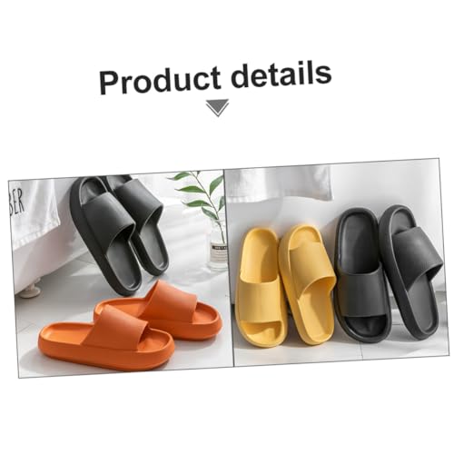 Beaupretty Unisex Massage Badeschuhe aus Schaumstoff Rutschfeste Leichte Badelatschen mit Dicker Sohle Bequeme Hausschuhe für Badezimmer Spa Pool Indoor und Outdoor Schwarz von Beaupretty