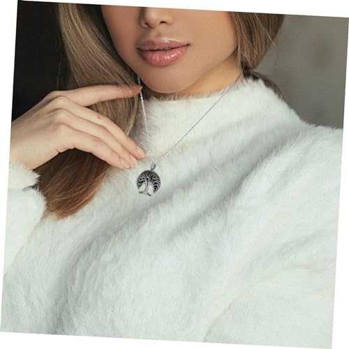 Beaupretty Urnen Halskette Memorial Schmuck mit Lebensbaum Anhänger aus Schmuck für Männer und Frauen Aufbewahrung Kette zur Erinnerung an Geliebte Personen von Beaupretty