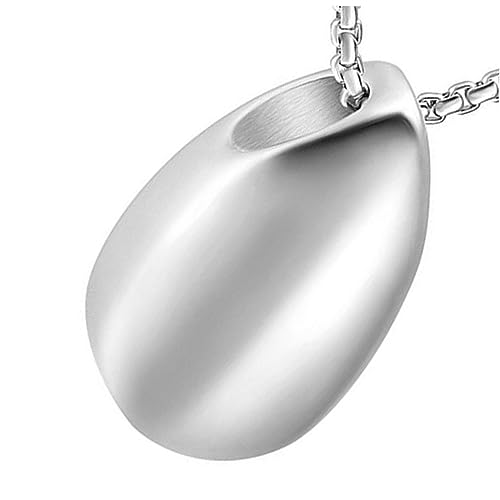 Beaupretty Urnenanhänger Halskette Wasser Tropfen Form Sicher Verschließbar Langlebig Minimalistisches Schmuckstück für Erinnerungsstück für Damen und Herren von Beaupretty