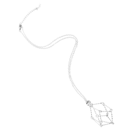 Beaupretty Verstellbare Halskette Damen Kristallsteinhalter Käfig Schmuck DIY Kordel für Anhänger und Natürliche Edelsteine von Beaupretty