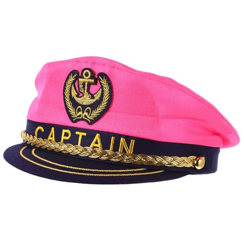 Beaupretty Verstellbare Kapitänsmütze für Erwachsene Leichte Cosplay Matrosen Mütze Modischer für Karneval Kostüm und Bühnenauftritte von Beaupretty