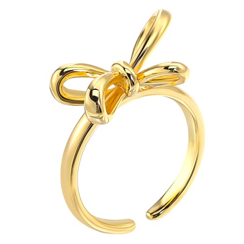 Beaupretty Verstellbarer Damen Ring Bowknot Design Eleganter Schmuck für als Verlobungsring oder für Besondere von Beaupretty