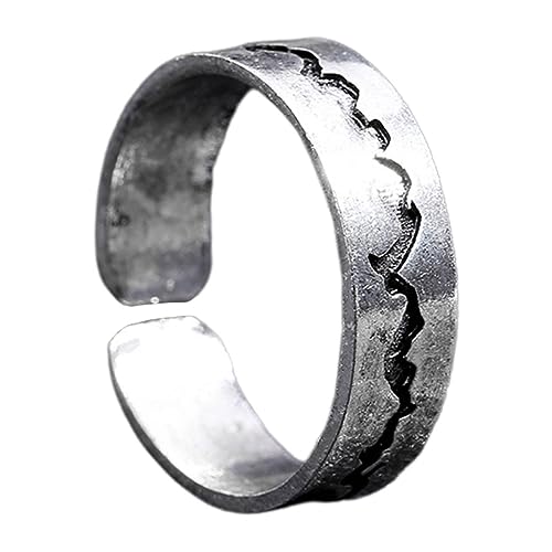 Beaupretty Leuchtender Fingerring Aus Antikem Silber Verstellbar Kreatives Design Stylischer Modeschmuck Öffnung Für Fingerornamente von Beaupretty