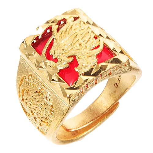 Beaupretty Verstellbarer Offener Aus Kupfer Für Damen Und Herren Chinesischer Stil Elegantes Design Für Geschenkideen Und Alltagslook Ringe Für von Beaupretty