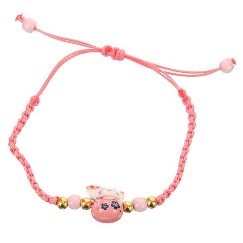 Beaupretty Verstellbares Katzenarmband Geflochtenes Handgefertigtes Glücksarmband aus Rotem Seil Verstellbar und Langlebig Geeignet für Damen und Herren als Stilvolles Accessoire oder von Beaupretty