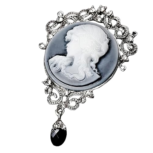 Beaupretty Elegante Damen-brosche Mit Vintage-kopfdesign Kreatives Accessoire Für Mütze Schal Und Kleid Leicht Und Komfortabel Für Jede Gelegenheit von Beaupretty