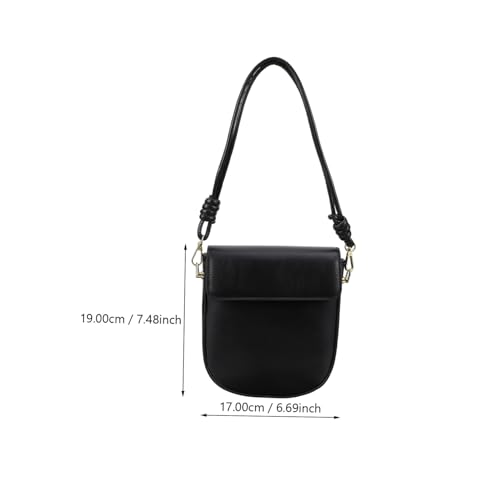 Beaupretty Vintage Damen Umhängetasche Kleine Schultertasche Leicht Robust für Outdoor Handytasche Modische Handtasche mit Feiner Textur für Schlüssel Karten Lippenstift von Beaupretty