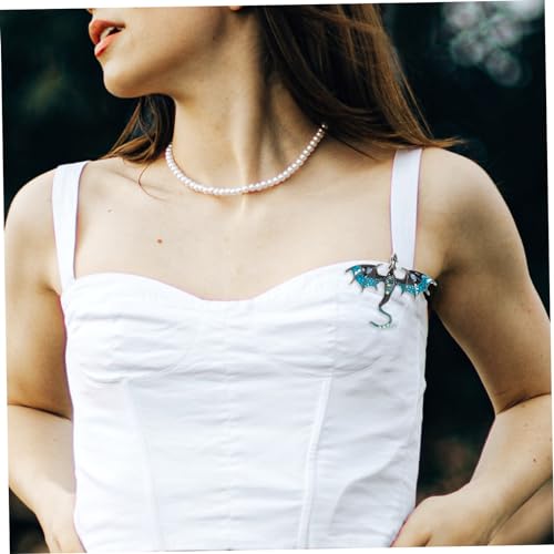 Beaupretty Vintage Drache Brosche Anstecknadel Retro Stil Leicht Sicher Suit Decorative Pin für Damen Herren Party Hochzeit Neujahr Accessoire Himmelblau von Beaupretty