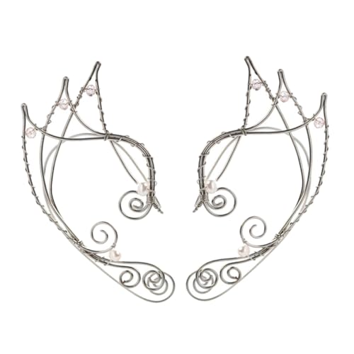 Beaupretty Vintage Ear Ohrclips für Damen Handgefertigte Elfen Ohrschmuck nicht Durchbohrte Ohrklemmen für Halloween Party Hochzeit und Alltagsoutfits von Beaupretty