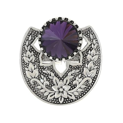 Beaupretty Frauen Fingerring Blumenring Schmuck Weiblicher Ring Dekorativer Ethnischer Fingerring Mit Violettem Und Blumenoptik Für Damen von Beaupretty