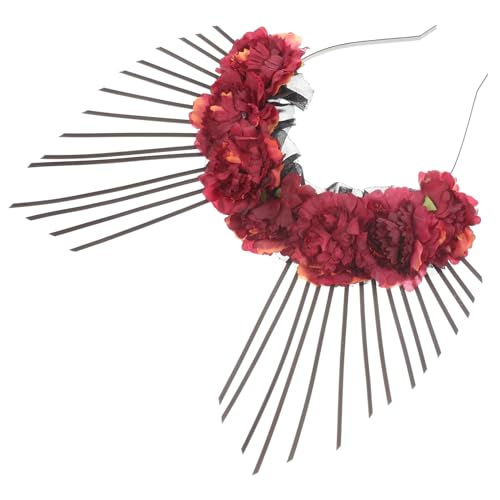 Beaupretty Vintage Haarband Retro Blumenhaarband für Stilvolle Haardekoration für Partys Cosplay und Besondere Anlässe Flexibel und Bequem für von Beaupretty