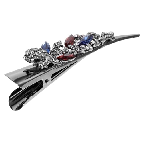 Beaupretty Vintage Haarklammer mit Funkelnden Strasssteinen Große Metall Haarspange für Damen Robuste Haarklammer für Dickes und Langes Haar Eleganter Haarschmuck für Festliche von Beaupretty