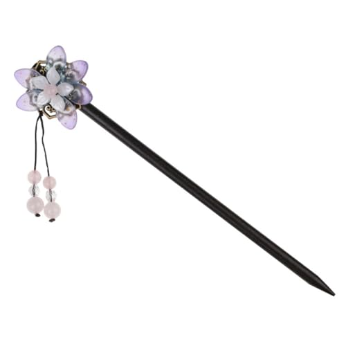 Beaupretty Vintage Haarschmuck Damen Chinesischer Holz Haarstab mit Blumenmotiv Leicht und Langlebig für Hochzeiten Partys und Alltagsfrisuren Geeignet für Lange Haare und Stilvolle von Beaupretty