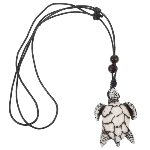 Beaupretty Vintage Handgefertigte Herren Halskette mit Schildkröten Anhänger Dekorative Kette Langlebiges Schmuckstück Modisches Accessoire für Männer von Beaupretty