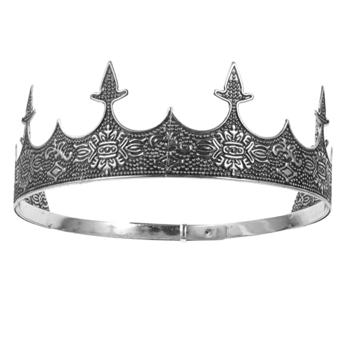 Beaupretty Vintage Herren Krone Stirnband für Hochzeiten Partys Cosplay und Halloween Mittelalterliche Königliche Kopfbedeckung für Männer für Kostüme und Festliche Anlässe von Beaupretty
