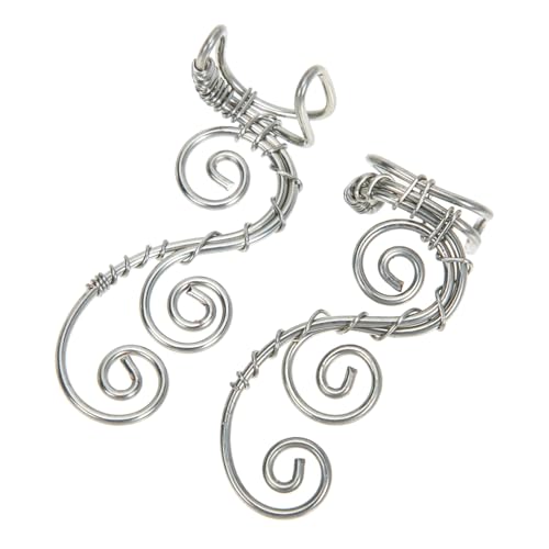 Beaupretty Vintage Ohrclip Elf Ohrhaken Schmuck Damen Handgefertigt kein Ohrloch Benötigt Modischer Ohrschmuck für Alltag und Besondere Anlässe Klassisches Design Auffällige von Beaupretty