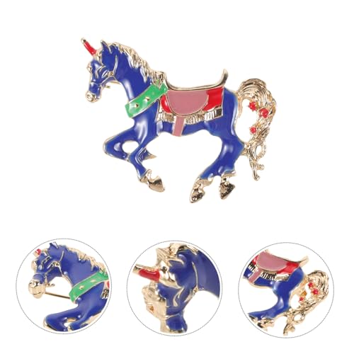 Beaupretty Vintage Pferde Brosche aus Stabile Anstecknadel für Damen und Herren Retro Tiermotiv Schmuck Vielseitiger Reverspin für Kleidung Rucksack Jacke und Pullover Robust Zufällige Farbe von Beaupretty