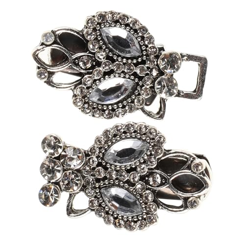 Beaupretty Vintage Rhinestone Shawl Clip für Damen Antik Silberner Halsschmuck mit Sicherheitsverschluss für Kleider Mäntel und Cardigans Eleganter Look für Besondere Anlässe von Beaupretty