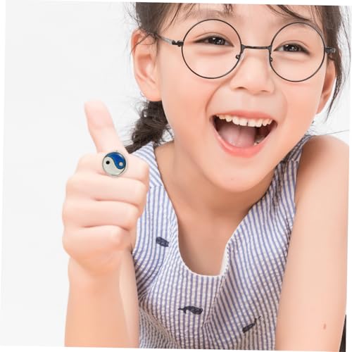 Beaupretty Vintage Stimmungsring aus Farbwechsel Temperatursensitiver Retro Finger Schmuck Minimalistisch Niedlich Vielseitig für Alltag Party Geeignet Kinderfreundlich von Beaupretty