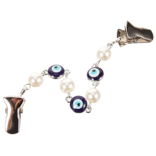 Beaupretty Vintage Sweater Clip mit Evil Eye Design Modischer Metall Cinch Clip für Damen Cardigans Pullover Schals und Kleider Eleganter Broschenverschluss für Formelle und Anlässe von Beaupretty