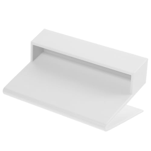 Beaupretty Visitenkartenhalter Schreibtisch Organizer Weiß Business Card Display Ständer Praktisch Langlebig Büro Zubehör für Visitenkarten Präsentation und Aufbewahrung von Beaupretty