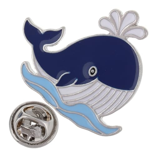 Beaupretty Wal Brosche Dekorative Broschennadel Für Damen Meerestier Brosche Broschennadel in Tierform Hochzeitskleid Brosche Sommer Brosche Kawaii Brosche Blue Zinklegierung von Beaupretty